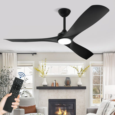 Remote Ceiling Fan with Lights Flush Mount