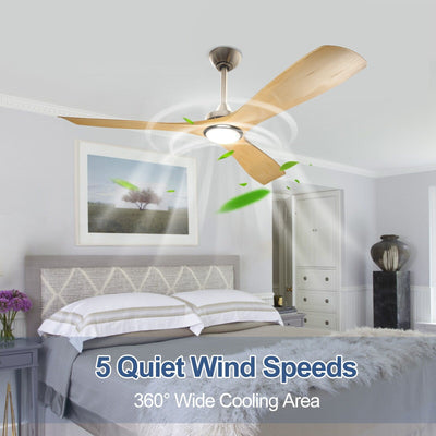 Remote Ceiling Fan with Lights Flush Mount