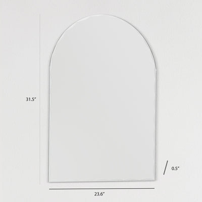 Rita Arch Modern Frameless Bathroom Vanity Mirror