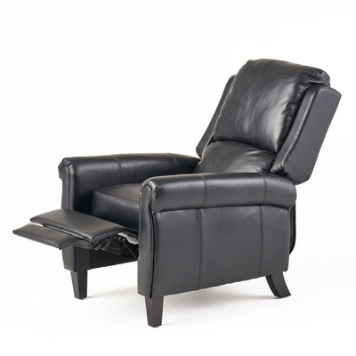 Roomfitters Ultimate Comfort PU Leather Pushback Recliner, Luxurious Recliner Chair for Living Room or Bedroom