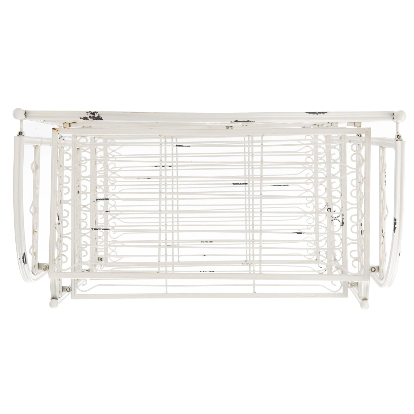 SAFAVIEH Bryn Victorian Wrought Iron 4-Tier Outdoor Bakers Rack - 25 In. W x 15 In. D x 63 In. H - 25W x 15D x 63H