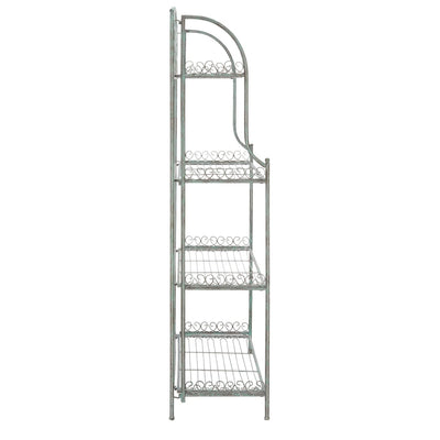 SAFAVIEH Bryn Victorian Wrought Iron 4-Tier Outdoor Bakers Rack - 25 In. W x 15 In. D x 63 In. H - 25W x 15D x 63H
