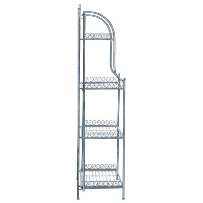 SAFAVIEH Bryn Victorian Wrought Iron 4-Tier Outdoor Bakers Rack - 25 In. W x 15 In. D x 63 In. H - 25W x 15D x 63H