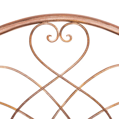 SAFAVIEH Bryn Victorian Wrought Iron 4-Tier Outdoor Bakers Rack - 25 In. W x 15 In. D x 63 In. H - 25W x 15D x 63H