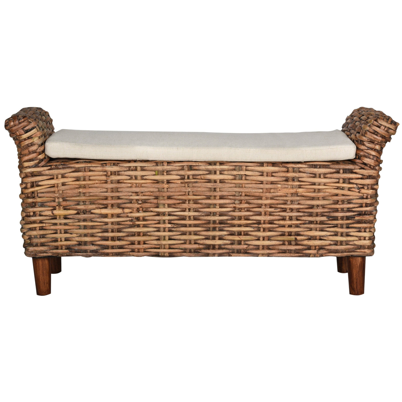 SAFAVIEH Danna Brown Bench - 43.9 x 14.8 x 21.1 - 44W x 15D x 21H