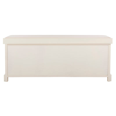 SAFAVIEH Eola Grey/ White Storage Bench - 47 x 16.1 x 19.9 - 47Wx16Dx20H