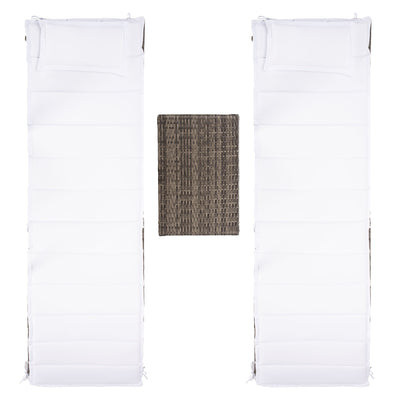 SAFAVIEH Outdoor Blaguna 3-Piece Sun Lounger Set - 83Wx20Dx24H