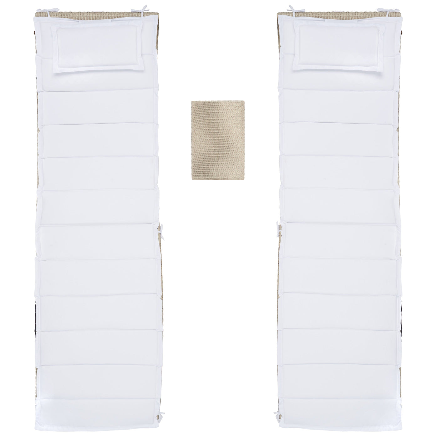 SAFAVIEH Outdoor Blaguna 3-Piece Sun Lounger Set - 83Wx20Dx24H