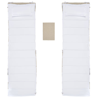 SAFAVIEH Outdoor Blaguna 3-Piece Sun Lounger Set - 83Wx20Dx24H