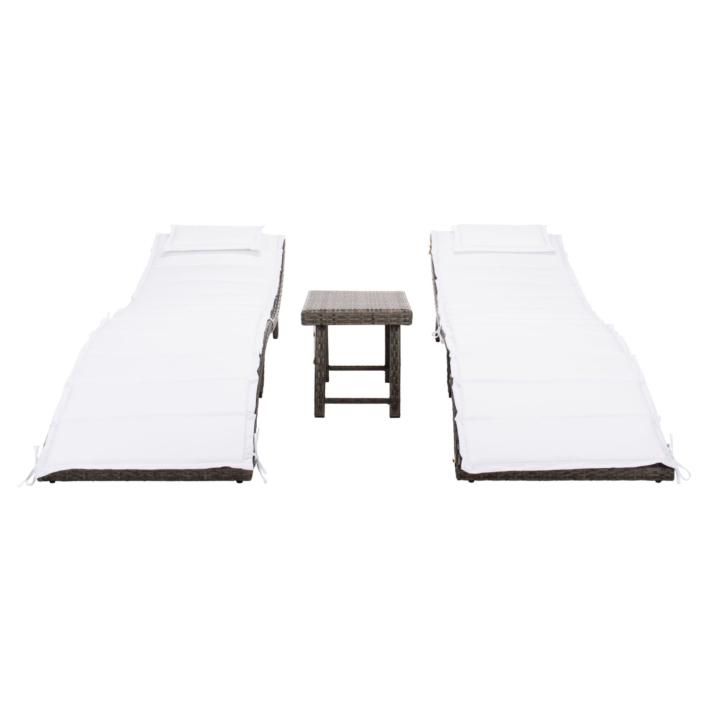 SAFAVIEH Outdoor Blaguna 3-Piece Sun Lounger Set - 83Wx20Dx24H