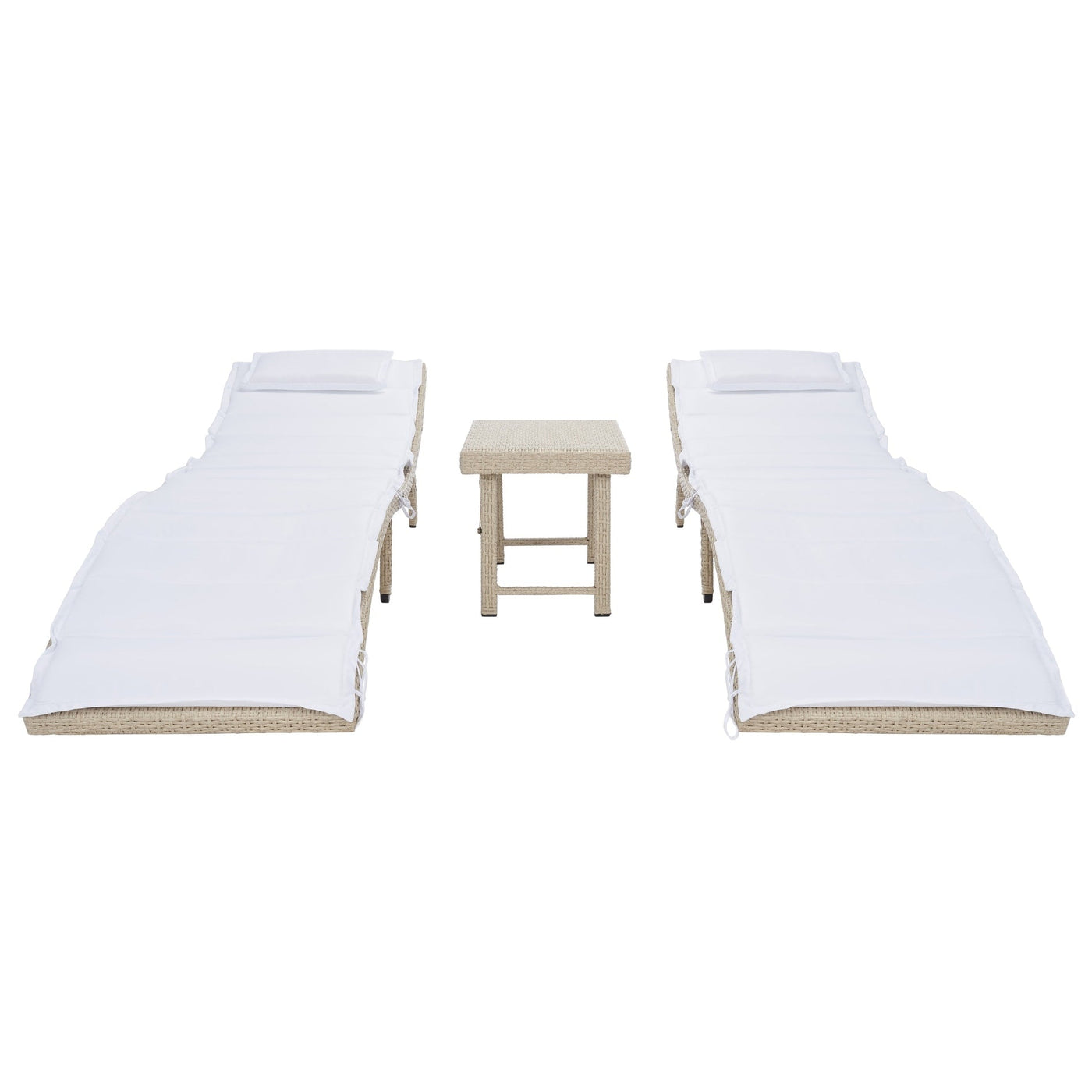 SAFAVIEH Outdoor Blaguna 3-Piece Sun Lounger Set - 83Wx20Dx24H