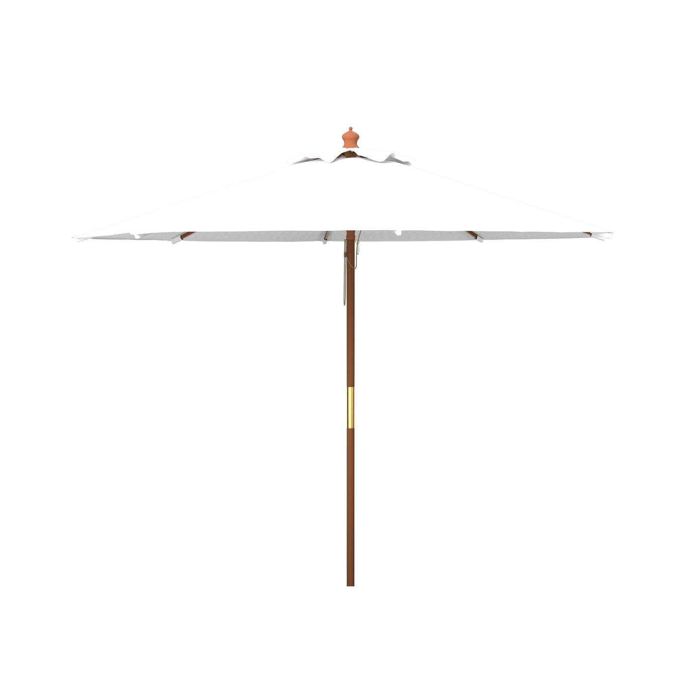 SAFAVIEH Outdoor Glauca 11-Foot Wooden Pulley Market Umbrella