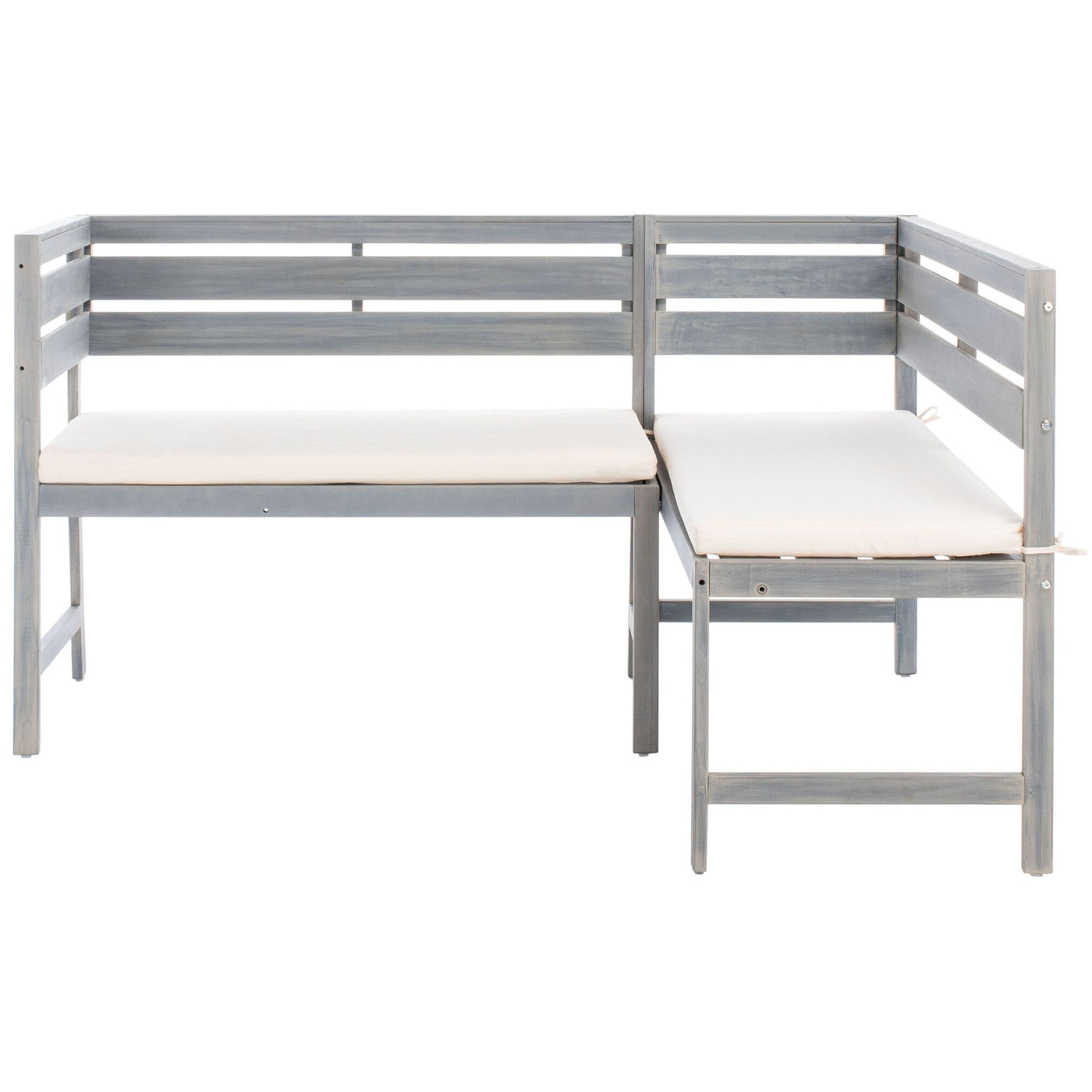 SAFAVIEH Outdoor Kenna 3-Piece Balcony Corner Lounge Set - 39Wx19Dx33H