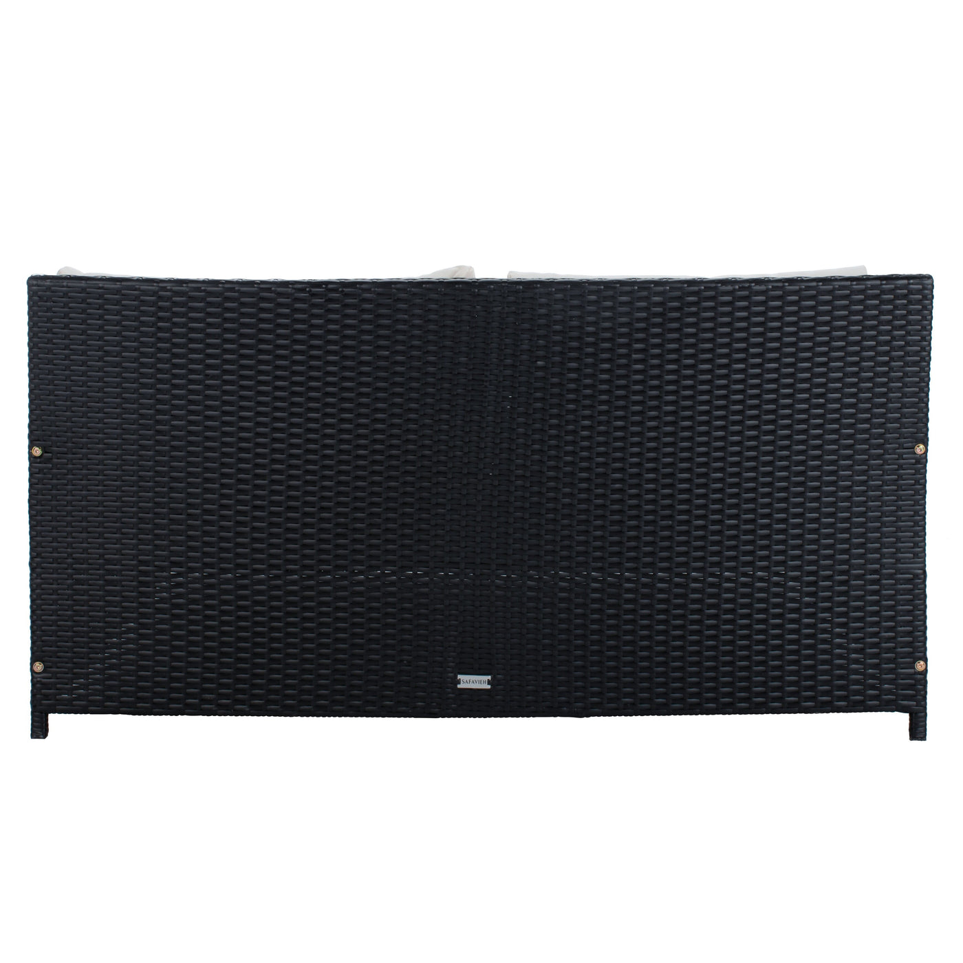 SAFAVIEH Outdoor Taniyah Wicker Daybed with Pillow & Cushions - 53W x 28D x 62H