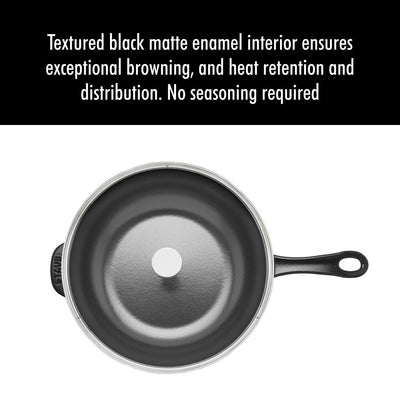 STAUB Cast Iron 2.9-qt Daily Pan with Glass Lid