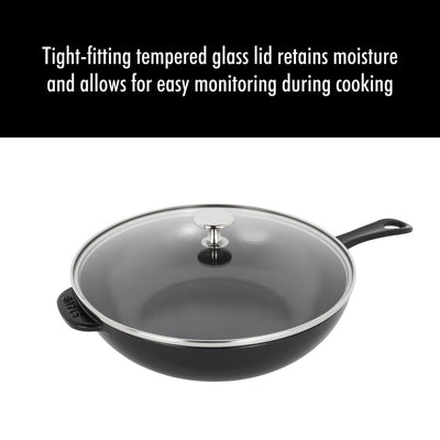 STAUB Cast Iron 2.9-qt Daily Pan with Glass Lid