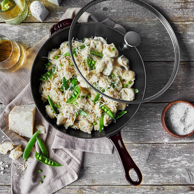 STAUB Cast Iron 2.9-qt Daily Pan with Glass Lid