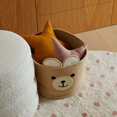 Bear Round Basket