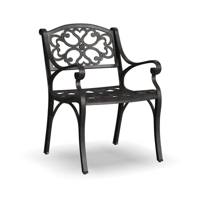 Sanibel Bronze Aluminum 7- Piece Outdoor Dining Set with 72 Oval Dining Table and Six Armchairs by Homestyles