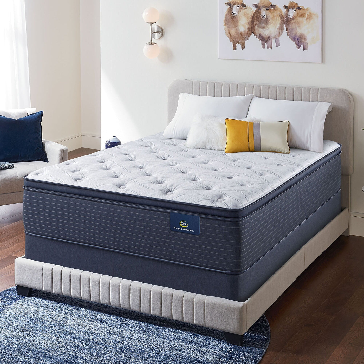 Serta Clarks Hill 15 Plush Pillow Top Mattress.