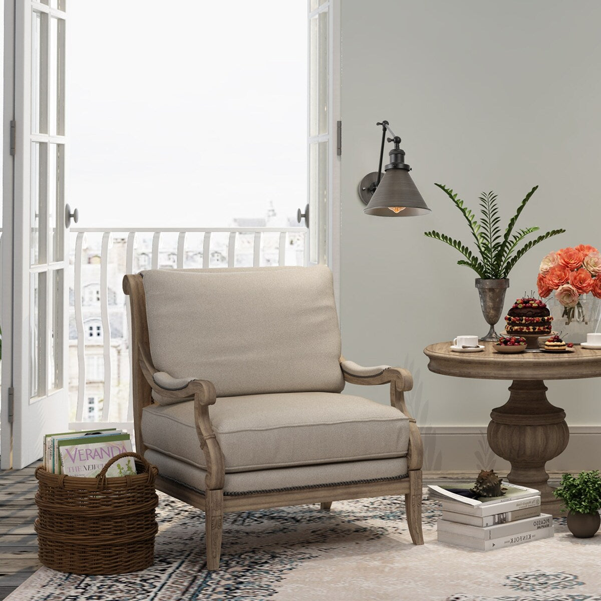 Malryn Set of 2 Modern Adjustable Swing Arm Lights Plug-in/Hardwired Wall Sconces