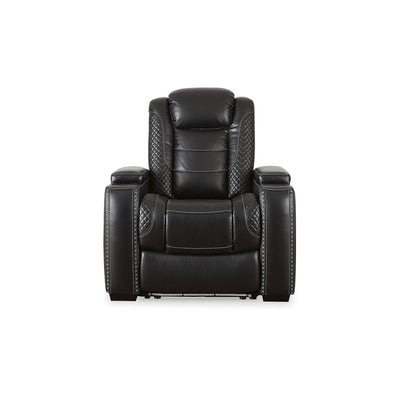 Signature Design by Ashley Party Time Black 3-Piece Home Theater Seating