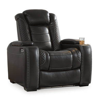 Signature Design by Ashley Party Time Black Power Recliner