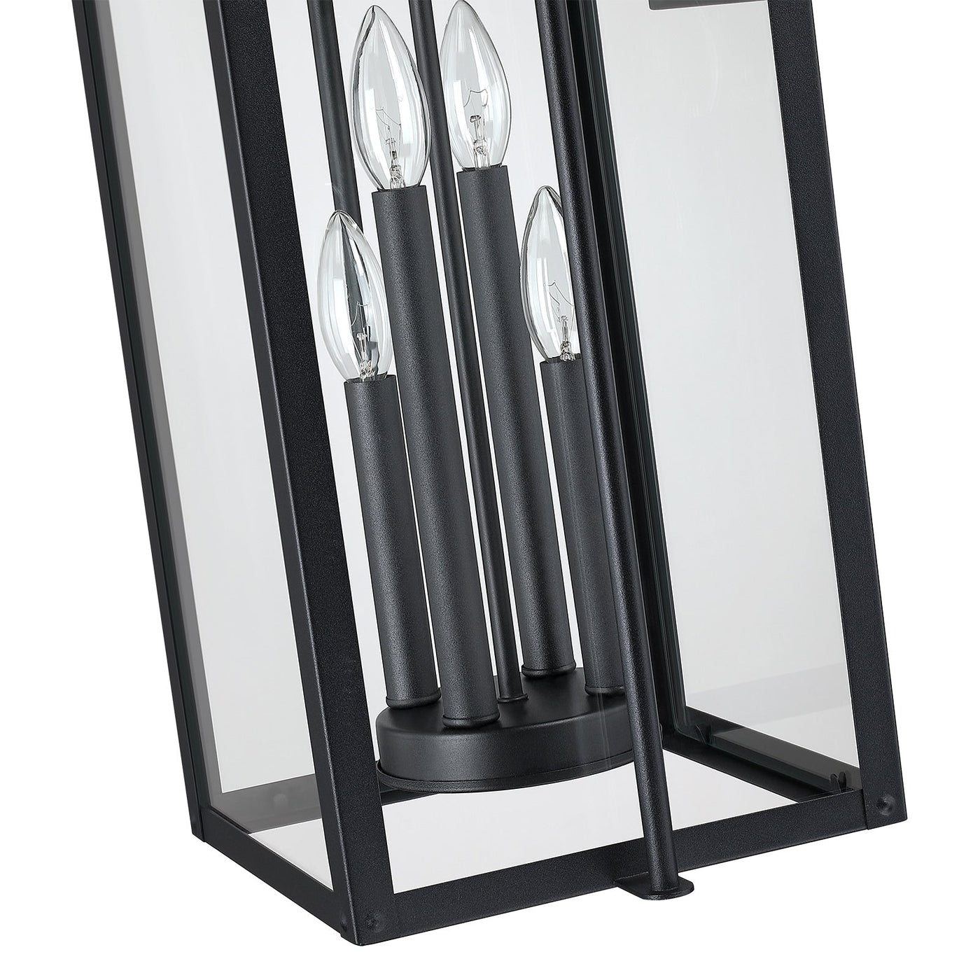 Brits Black Outdoor Wall Lantern Sconce Light