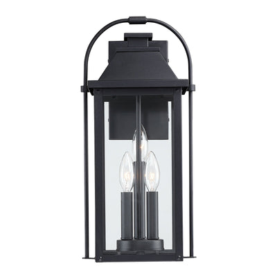 Brits Black Outdoor Wall Lantern Sconce Light