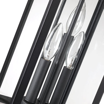 Brits Black Outdoor Wall Lantern Sconce Light