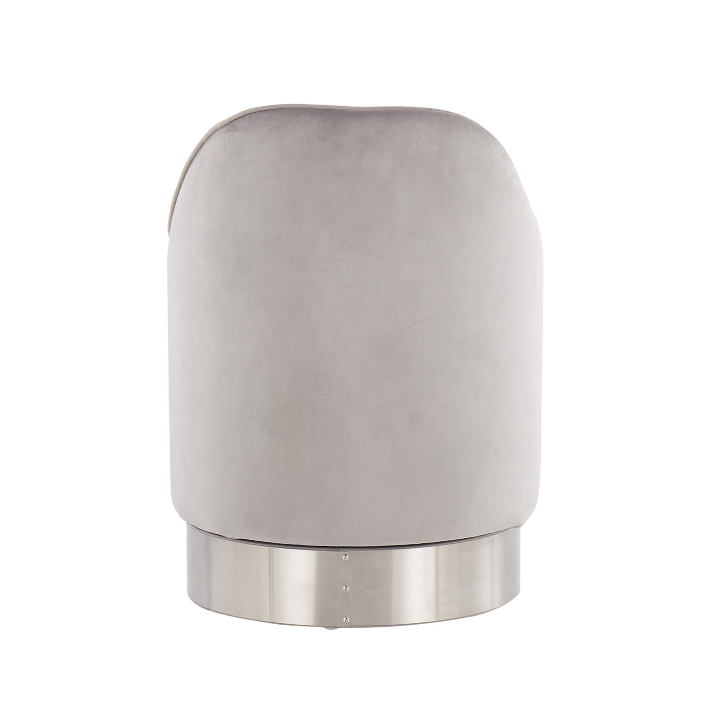 Silver Orchid Corday Swivel Velvet Vanity Stool