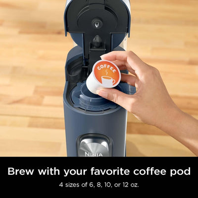 Single-Serve Coffee Maker, K-Cup Compatible, 56oz Reservoir, 6-24oz Brew Sizes, Iced Coffee Option