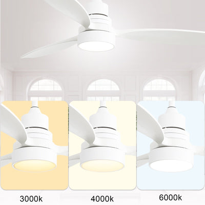 Sofucor 52 Indoor Wood Ceiling Fan Light with Remote, Integrated Light Optional