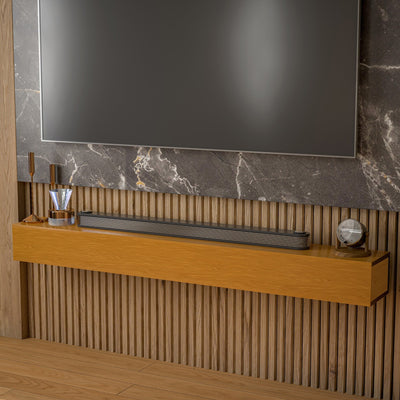 Solid Pine Wall Mounted Fireplace Mantel Floating Shelf