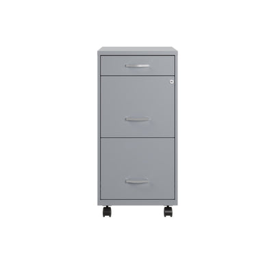Space Solutions 18 Deep 3 Drawer Metal File Cabinet