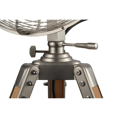 Star Fans Star Tripod 16-inch Stand Fan with Wooden Legs