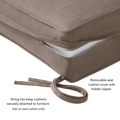 Sunbrella 2-Piece Premium Deep Seat Outdoor Cushion Set