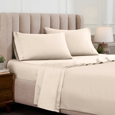 Superior Egyptian Cotton 1500 Thread Count Deep Pocket Solid Sheet Set