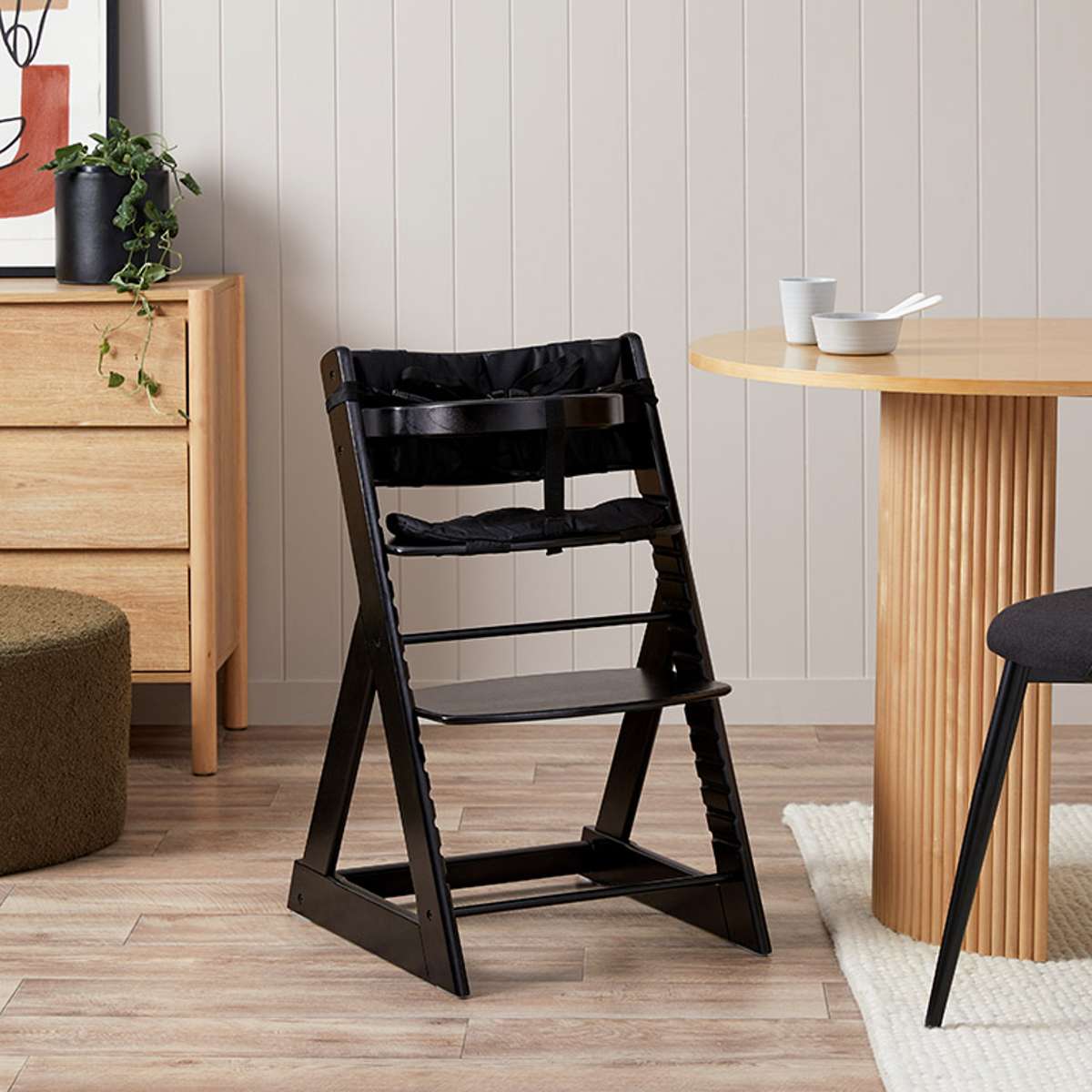 Soho Wooden Highchair - Black