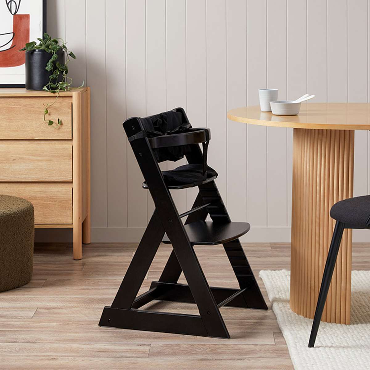 Soho Wooden Highchair - Black