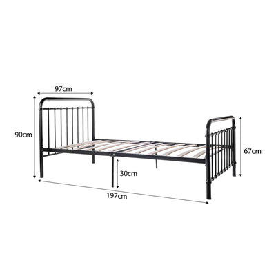 Sonata Bed - Single - Black