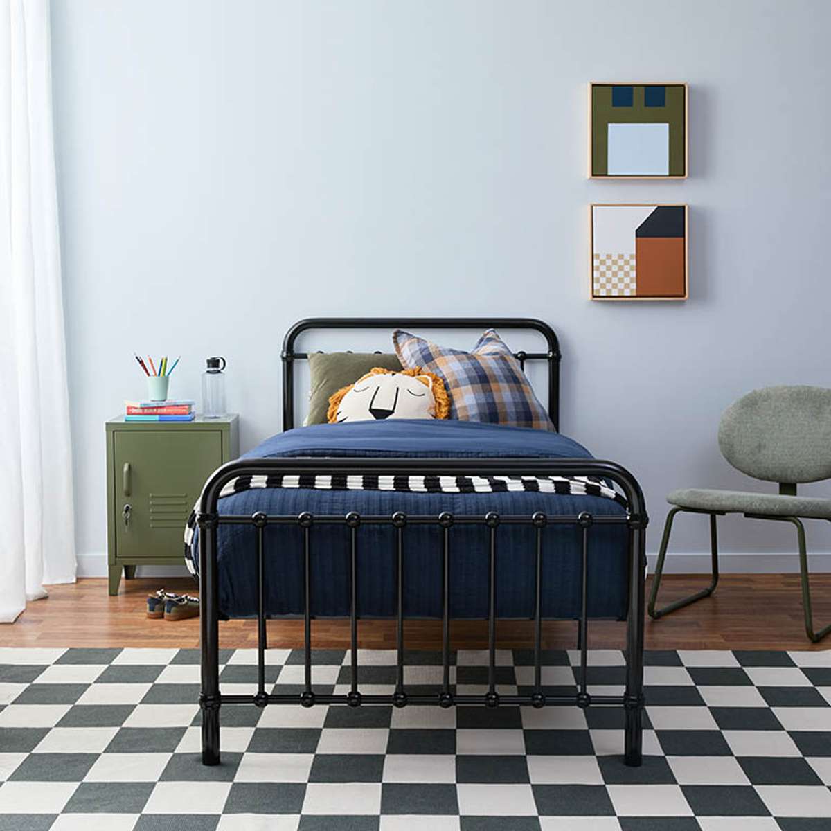 Sonata Single Bed Black + Mattress Bundle