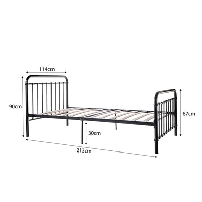 Sonata Bed - King Single - Black