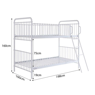 Sonata Bunk Bed - White