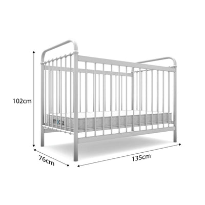 Sonata White 3-in-1 Cot Conversion Bundle