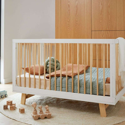 Aspen White/Natural 3-in-1 Cot Conversion Bundle