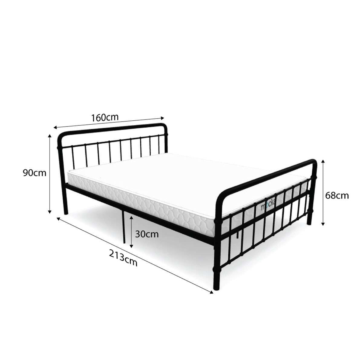 Sonata Queen Bed - Black