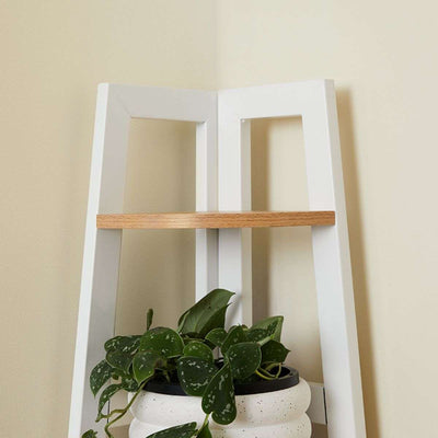 Porto Corner Shelves - White