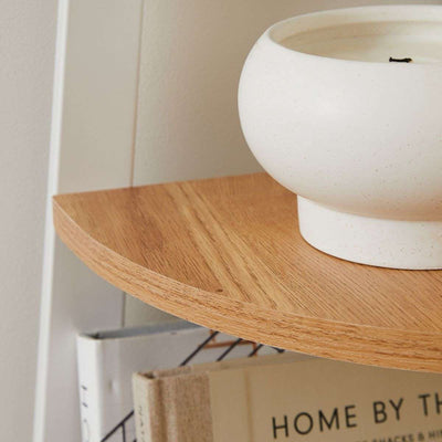 Porto Corner Shelves - White