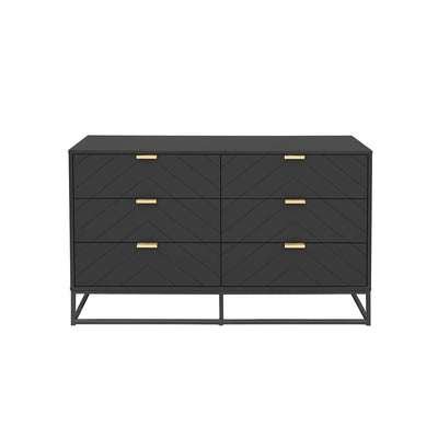 Inca Six Drawer - Black